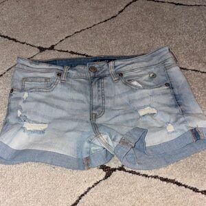 Aeropostale Faded Blue Jean Shorts